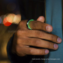 Omd Glow in The Dark Ring Carbon Fiber Ring Luminous Shining Ring